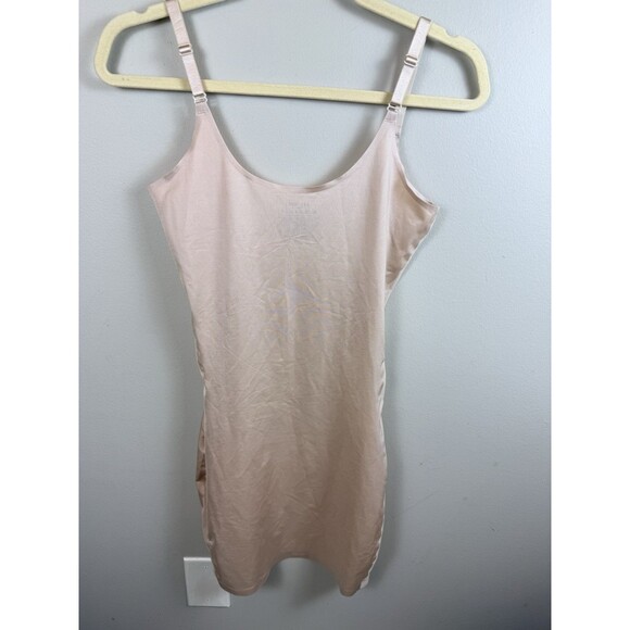 SPANX Red Hot Label Luxe & Lean Scalloped Open-Bust Full Slip Xlarge Rose Dust - Picture 3 of 6